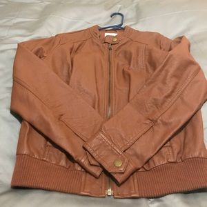 Faux leather jacket